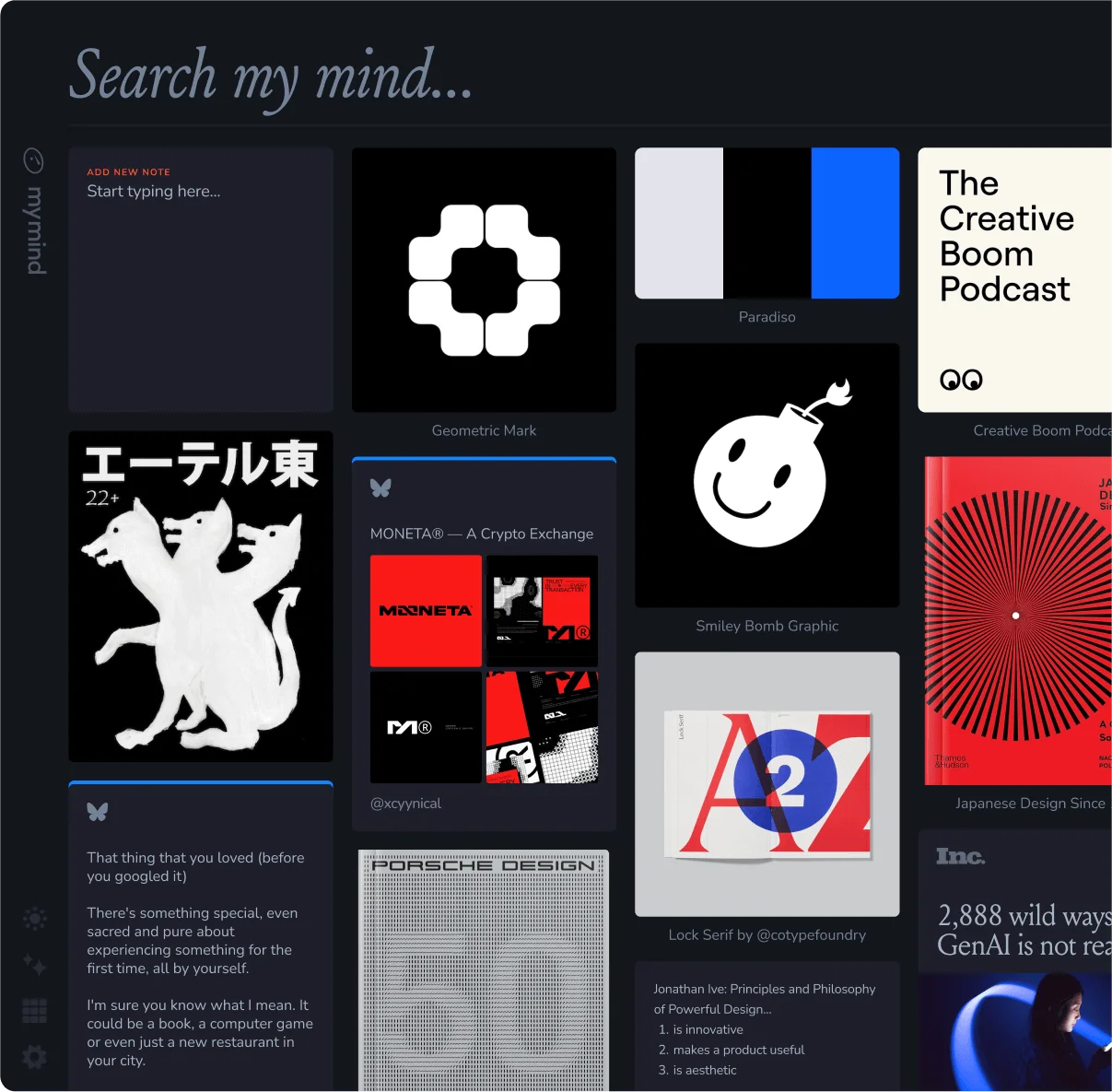 Your moodboard & visual inspiration